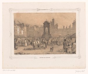 Veduta della Fontaine des Innocents a Parigi da Ernest Jaime