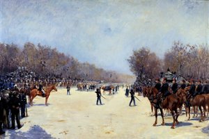 Il funerale del presidente francese Mac Mahon 22/10/1893 da Ernest Jean Delahaye