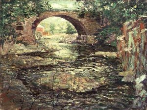Vecchio ponte di pietra da Ernest Lawson
