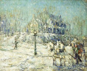 La casa Dyckman da Ernest Lawson