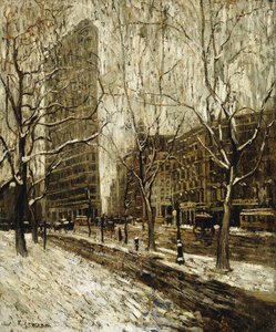 Il Flatiron Building, New York da Ernest Lawson