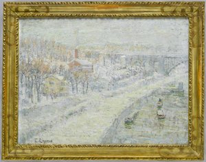Paesaggio invernale - Washington Bridge, c.1907-10 da Ernest Lawson