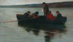 Il funerale di un bambino nelle Highlands, 1896 da Ernest Leopold Sichel