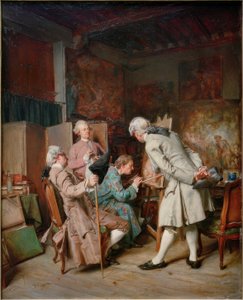 Gli amanti della pittura da Ernest Meissonier