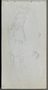 Taccuino, pagina 05: Studio di figura da Ernest Meissonier