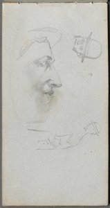 Taccuino, pagina 14: Figure da Ernest Meissonier