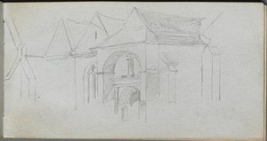 Taccuino, pagina 22: Studio Architettonico da Jean Louis Ernest Meissonier