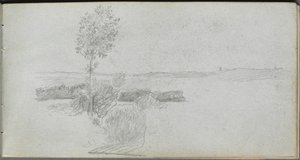 Taccuino, pagina 28: Studio del paesaggio