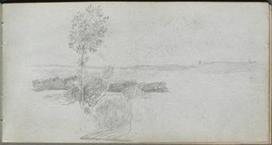 Taccuino, pagina 28: Studio di paesaggio