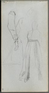 Taccuino, pagina 31: Studio di figure da Jean Louis Ernest Meissonier