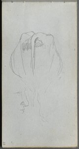 Taccuino, pagina 33: Studio di una mucca da dietro e studio di profilo da Jean Louis Ernest Meissonier