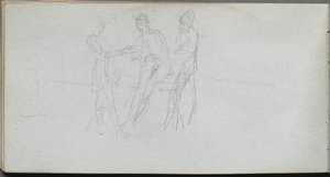Taccuino, pagina 42: Tre figure