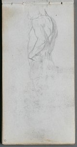 Quaderno degli schizzi, pagina 51: Studio di figura da Ernest Meissonier