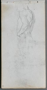 Taccuino, pagina 51: Studio di Figura da Jean Louis Ernest Meissonier