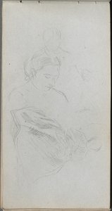 Taccuino, pagina 82: Studio di figure da Jean Louis Ernest Meissonier