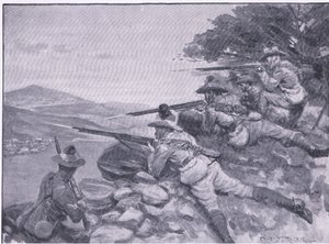Dando loro una possibilità, da Dopo Pretoria: La guerra di guerriglia pubblicata da Harmsworth Bros Limited, 1901 da Ernest Prater