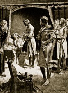 La morte di Enrico II, 1189, illustrazione da 