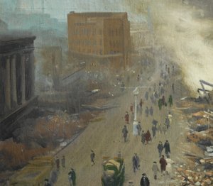 Il Nuovo Ordine in Europa, Coventry Bombardata Novembre 1940 da Ernest Townsend