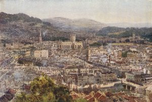 Bath da Beechen Cliff da Ernest William Haslehust