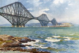 Ponte di Forth e costa di Fife