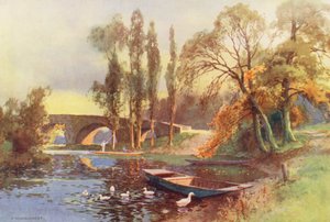 Fiume Tamigi: Ponte di Chertsey da Ernest William Haslehust