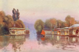 Fiume Tamigi: House Boats a Henley da Ernest William Haslehust