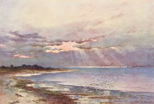 Fiume Tamigi: Guardando a sud verso il Nore da Ernest William Haslehust