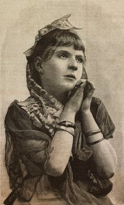 Ragazza, incisione di Ernesto Mancastroppa da foto di L. Guidi, da L