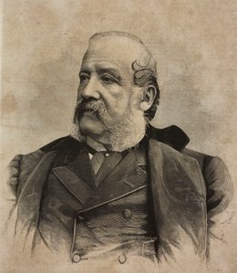 Ritratto di Gerolamo Induno, incisione di Ernesto Mancastropa da fotografia di Guigoni e Bossi, da L