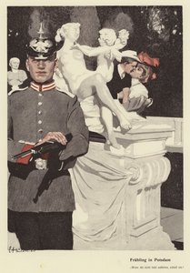 Primavera a Potsdam (litografia a colori)