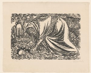 Sepoltura di un bambino morto da Ernst Barlach (signed by artist)