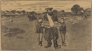 Funerale di un bambino in Russia da Ernst Barlach