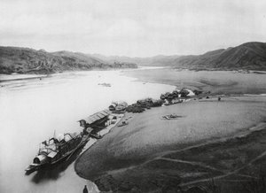 Kuei kiang, Kuangsi, Fiume Kuei, Barche lungo le rive da Ernst Boerschmann