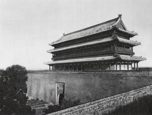 Sianfu, Pei men, Shensi, Torre principale della Porta Nord da Ernst Boerschmann