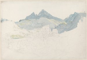 Berchtesgaden con il picco del Watzmann in lontananza