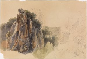 Studio di paesaggio con rocce da Ernst Fries