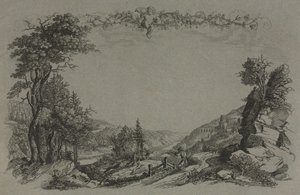 Sei vedute del castello di Heidelberg: Copertina, scena di caccia da Ernst Fries