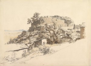 Paesaggio romano vicino a Rocca di Papa, 1866