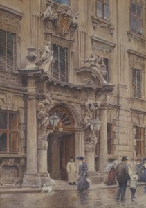 Il portale del Palazzo Kinsky da Ernst Graner