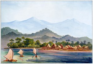 Villaggio, Sumatra, Indonesia da Ernst Haeckel