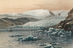 Ghiacciaio Tyndall, nord-ovest della Groenlandia da Ernst Heyn