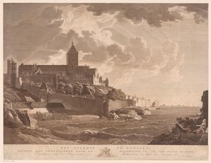 Veduta del Valkhof a Nimega da Ernst Karl Gottlieb Thelott