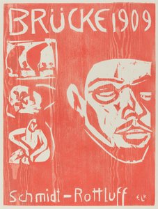 Copertina del quarto annuario del gruppo artistico Die Brücke, 1909 da Ernst Ludwig Kirchner