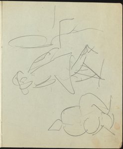 Ballerini e artisti Pagina da un taccuino, c. 1911 da Ernst Ludwig Kirchner
