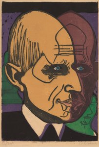 Testa del Dr. Bauer da Ernst Ludwig Kirchner