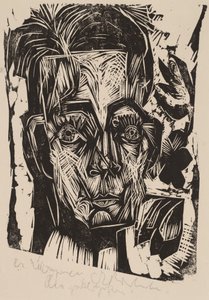 Testa del dottor Robert Binswanger lo studente da Ernst Ludwig Kirchner