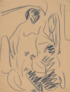 Nudo sulla spiaggia da Ernst Ludwig Kirchner