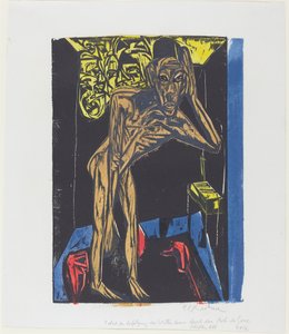 La meravigliosa storia di Peter Schlemihl: Schlemihl nella solitudine della stanza da Ernst Ludwig Kirchner