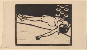 Nudo reclinato, 1905 da Ernst Ludwig Kirchner