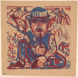 Contadino che fuma da Ernst Ludwig Kirchner